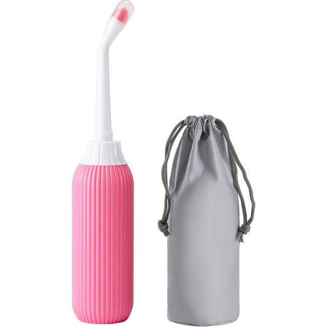 Botella Peri - Bidé portátil - Bidé de irrigación portátil - Perineo - Embarazo - Botella de irrigación posparto - 500 ml - Rosa (1/5)
