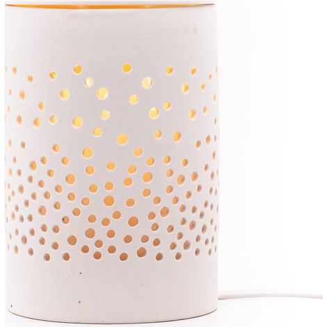 Scaldacera elettrico in ceramica, design moderno a pois