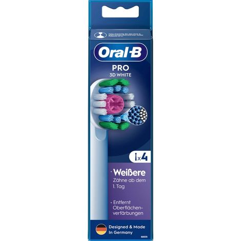 Oral-B Aufsteckbürsten Pro 3D White (4Stk) (1/3)