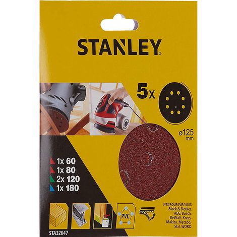 Disco Stanley Carta Abrasiva Levigatrici 1 80 180 2 60 gr 120 gr
