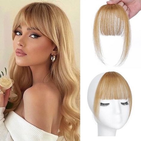 Frangia a clip in capelli veri - Oro - 22 cm (1/2)