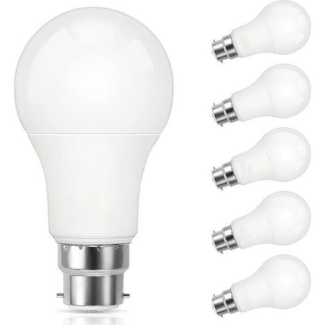 Ampoule LED B22 - 9 W - 5000 K Blanc Froid - 800 Lm - CRI 90 - Non Dimmable - Lot de 1 (1/4)