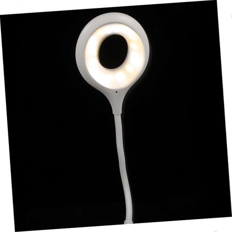 Sprachgesteuerte LED-Lampe mit einstellbarer Helligkeit, flexibler Schwanenhals, USB-Leseleuchte fürs Schlafzimmer