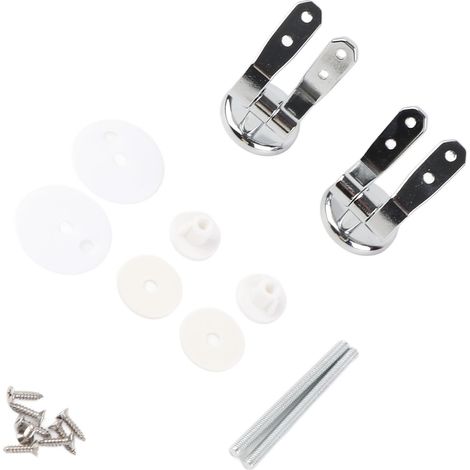 Remplacement de charnière de siège de toilette avec vis accessoires de fixation en alliage de zinc, pour la salle de bain (1/5)