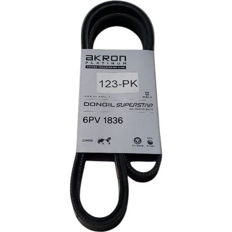 6pk1836 cinghia poly-v alternatore servizi marca akron (1/5)