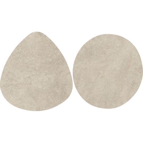 Carrelage effet Pierre Calcaire Gris Brume Galets XL 59,5x59,5x0,9 cm Rocalta - Sol extérieur (vendu par carton de 1,022 m²) - RO'MA CARRELAGE