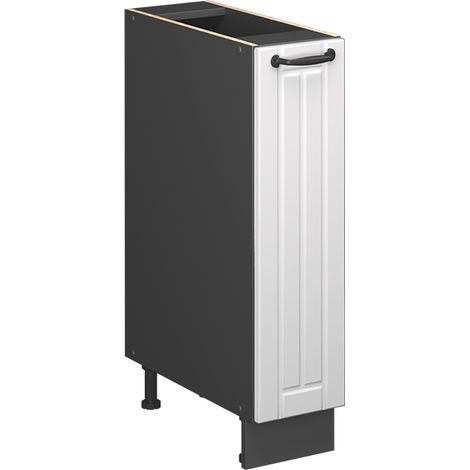 Armadio cucina dispensa alto Fame-Line, Bianco rustico/Antracite, 20 cm senza piano di lavoro, Vicco (1/5)