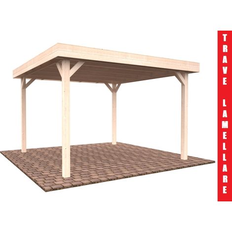 Gazebo da Giardino in Legno Lamellare d'Abete Nordico - cm 350X350cm - Italfromgiard4 (1/3)