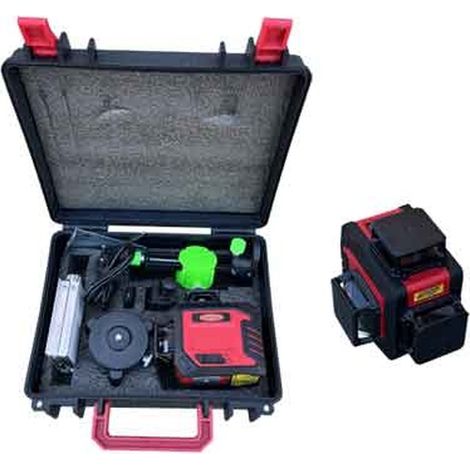 LIVELLO LASER 3 LINEE CARDINALE Colore verdi, portata fino a 40 mt