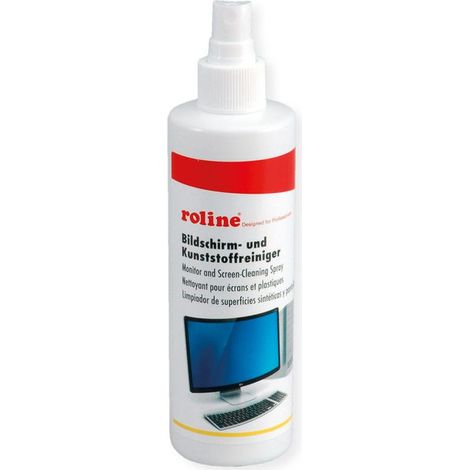 Roline, Detergente per Schermi, Plastica e Metallo, Spray 250 ml, Multicolore