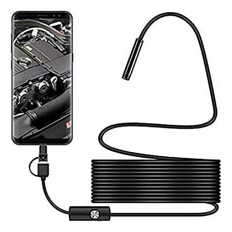 USB-Schlangeninspektionskamera, 2,0 MP IP67 wasserdichtes USB-C-Endoskop, Typ-C-Kamera mit 8 einstellbaren LED-Leuchten für Android und PC (1/5)