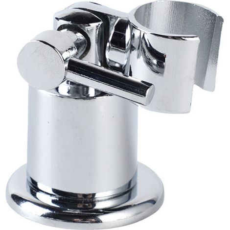Duschkopfhalterung, 180° verstellbare Duschkopfhalterung, verchromte Metall-Handbrausehalterung mit Schrauben zur einfachen Montage, ideal für Badezimmer, robust und langlebig