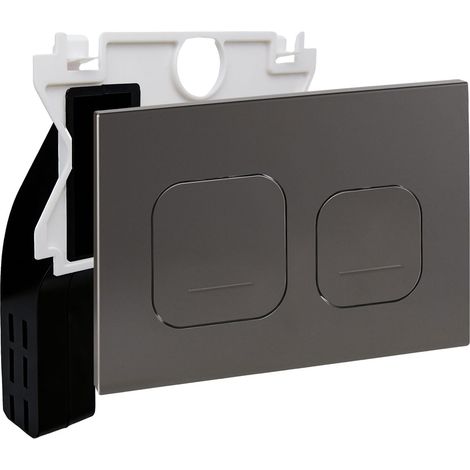Plaque Commande WC Mat Pour Duofix Sigma/Delta Gris foncé (1/5)