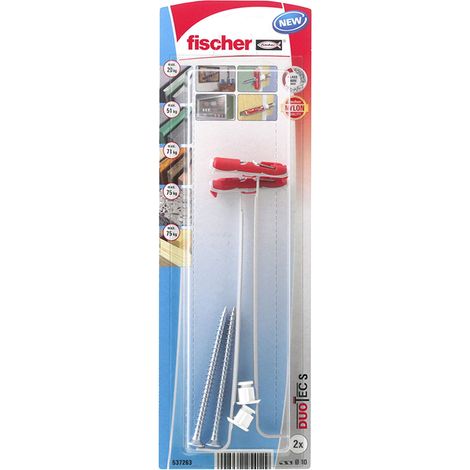 Cheville à bascule en nylon DuoTec 10 avec vis/Blister de 2 (1/5)