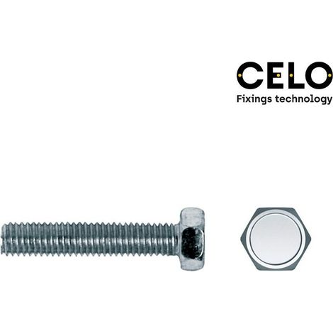 Viti celo DIN 933 argento 5 mm 10 mm