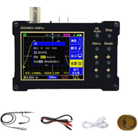 Oscilloscope numérique à écran couleur TFT 320240 résolution 2.4 pouces 40MSa/s générateur de Signal de prise en charge du taux d'échantillonnage (bande passante 18M),de dyk. (1/4)