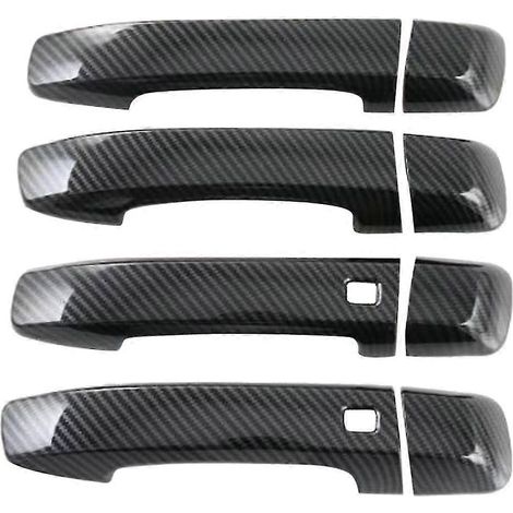 Accessoires extérieurs pour Kia Mohave 2020, 2021 et 2022 : cache-poignées de porte en fibre de carbone ABS, garniture décorative et autocollant. (1/5)
