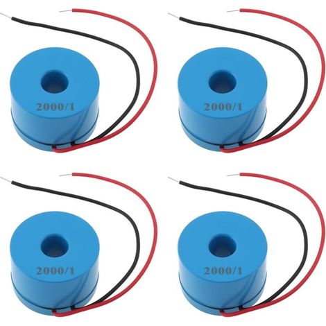 Lot de 4 Micro-transformateurs de Courant 2000/1 0-120 A CT08CL5 pour Compteurs Intelligents Et Wattmètres (1/5)