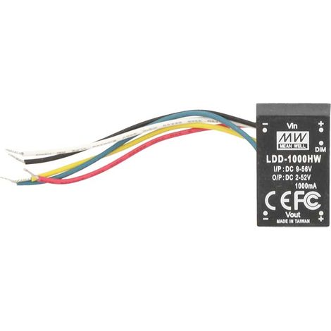DC/DC Step Down Converter MW MEAN WELL LDD-1000HW 1000mA da DC9-56V a DC2-52V