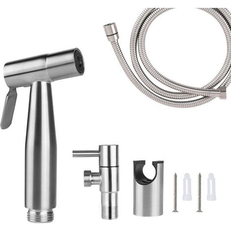 WC- und Bidetbrause aus Edelstahl, Bidetbrause-Set, Wasserhahnbrause, Shattaf-WC-Brause (1/5)