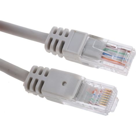 Câble Ethernet cat 5e Avec connecteur gaine LSZH Gris / , UTP, 20m ( Prix pour 1 )