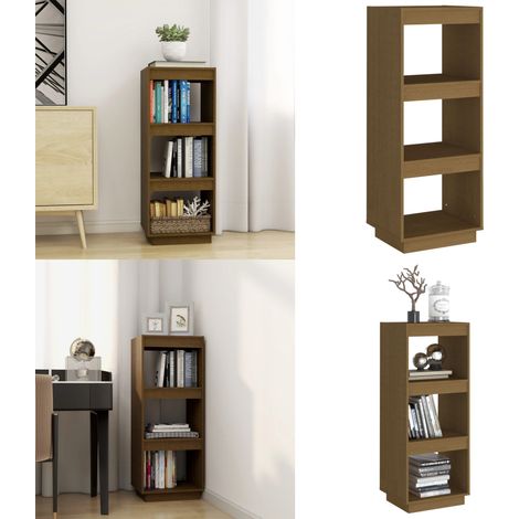 Bibliothèque/Séparateur de pièce Marron miel Bois de pin massif - Bibliothèque - Meuble Rangement - Étagère - Séparateur De Pièce - Bibliothèque En Bois - Home & Living (1/5)