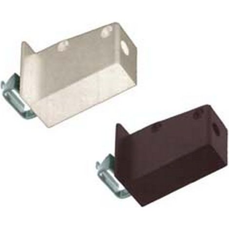 10PZ REGGIPENSILE REGOLABILE CON FORI - in plastica colore marrone