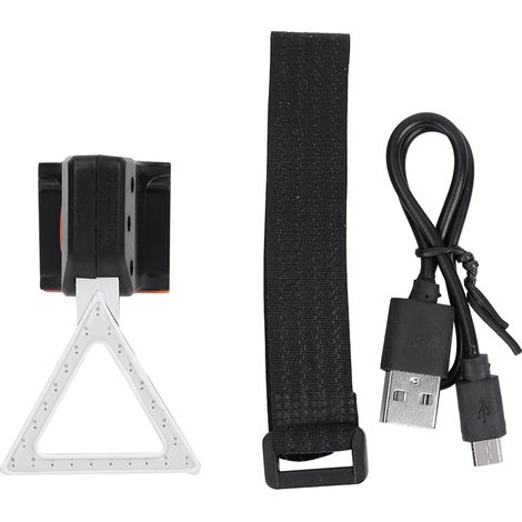 Feu arrière LED rechargeable USB étanche rouge pour VTT VTC Bicyclette Mountain Bike Trigon (1/5)