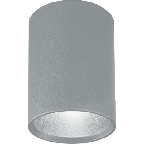 LUMICOM  ROND Plafoniera, 1x GU10, max 33W, metallo, grigio, D.6cm x H10cm