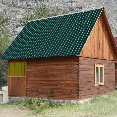 Jiubiaz Paneles de techo 12 uds 129x46 cm, acero galvanizado verde, 7 m², chapa perfilada para techo y pared