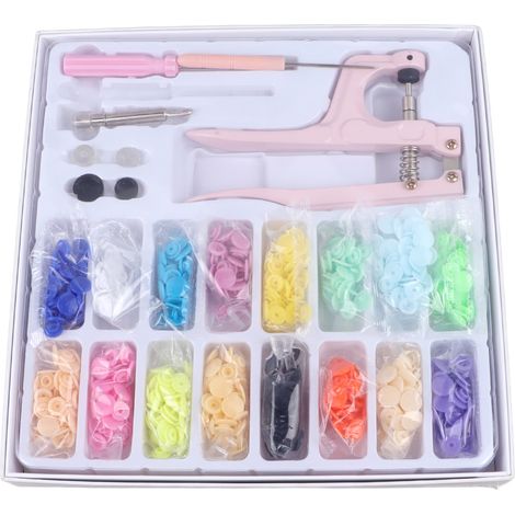 Kit outil à poser les pressions sans clou, pince économique à rivets pour vêtements et travaux manuels, lot de fixation rapide. (1/5)