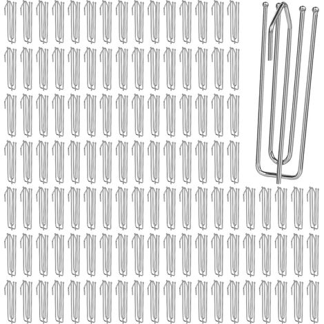 120 Pcs Crochets à Rideaux en Acier Inoxydable avec 4 Dents (1/5)