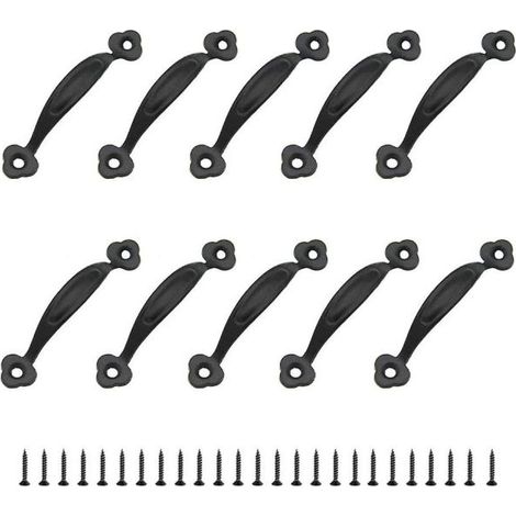10 boutons rétro, poignées de porte, style rustique, entraxe en alliage de zinc (80 mm) (1/5)