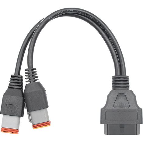 Câble adaptateur de conversion de diagnostic OBD2 à 6 broches (1 broche + 6 broches) compatible avec les motos Harley-Davidson (1/5)