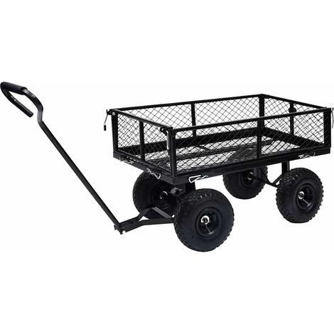 Chariot à main de jardin Noir 250 kg CFW273230 (1/5)