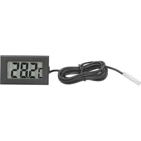Thermomètre électronique encastré numérique miniature étanche pour extérieur mesure température extérieure. (1/5)