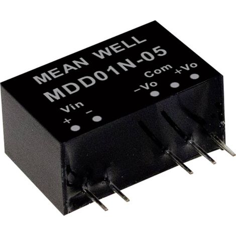 Module convertisseur CC/CC Mean Well MDD01N-12 Nbr. de sorties: 2 x 42 mA 1 W 1 pc(s) Q121582 (1/2)