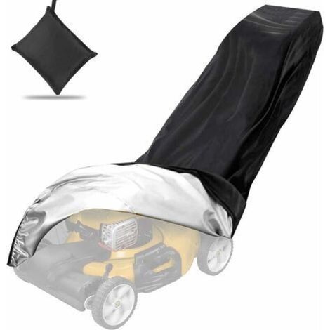 Universal lawnmower cover – 193 x 112 x 64 cm – All-season protective cover with drawstrings and storage bag (1/5)