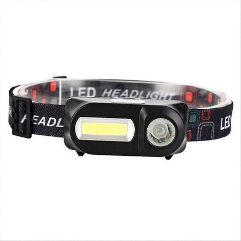 LED-Stirnlampe, tragbare COB-Taschenlampe für Outdoor-Notfälle, Camping, Wandern, Nachtangeln, JXLGV (1/5)