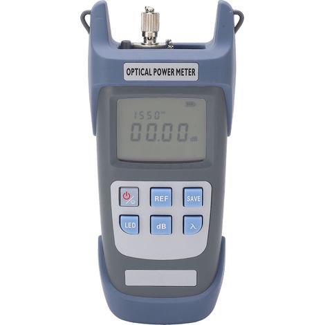 Wattmètre à fibre optique, testeur de câbles optiques -50+26 dBm avec témoin lumineux LED pour la maintenance