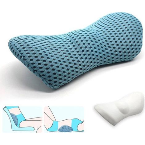 Coussin Lombaire - Mousse À Mémoire De Forme - Pour Siège Bureau Chaise Ergonomique - Lavable Et Réglable - 1 Pièce (1/5)