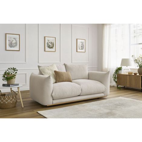 Bobochic – Canapé droit 2 places ERNEST – Ultra moelleux – Tissu 92% polyester – Dimensions compactes 193x106x86 cm – Design moderne (1/5)