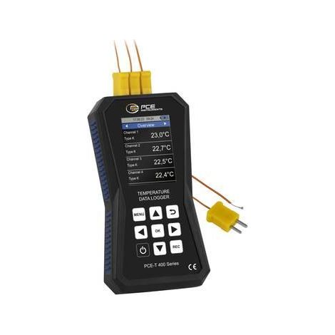 PCE-Instruments PCE-T 420 registrador de temperatura negro