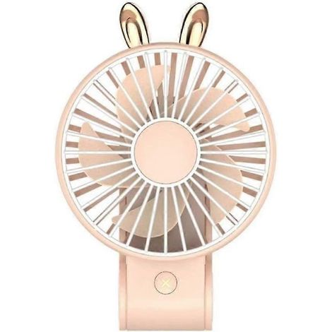 Mini ventilateur USB pliable et réglable, facile à transporter grâce à sa cordelette rafraîchissante. Idéal pour l'été. Blanc. (1/4)