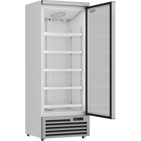 Réfrigérateur vitré 600L 1 porte acier 5 grilles 4 roues R290 58 dB - Combisteel (1/5)