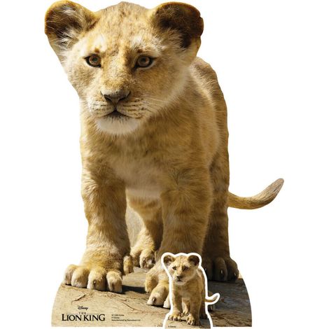 Figurine en carton Disney Simba Le roi lion Hauteur 87 CM (1/5)