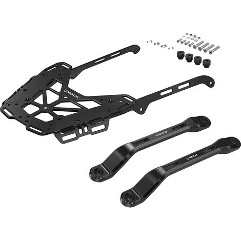 Portaequipajes para motocicleta, aluminio y acero duraderos, fácil instalación, juego de 1 (1/2)