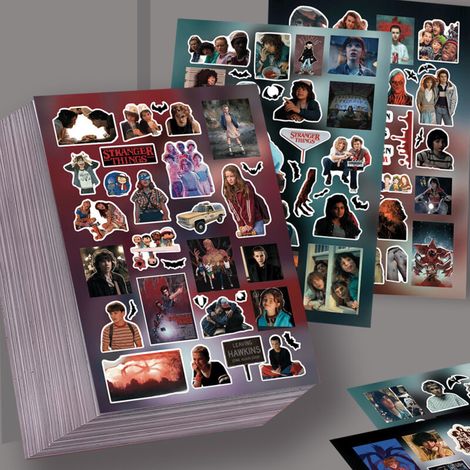 8 film-cutting stickers Japanese anime creative decorative wall collage waterproof stickers (1/5)