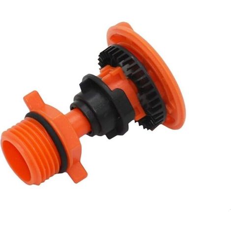 1PC 1/2" 3/4" Gartenrasen-Rotationsbewässerung 360 Grad drehbare Wassersprinklerdüse Gartensprinkler Bewässerung Outdoor-Rasenbedarf (Farbe: Orange) - Crezuo