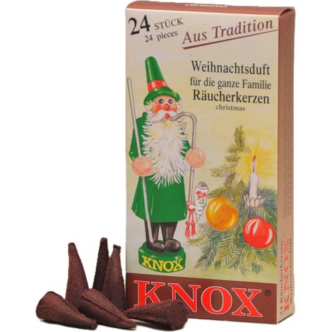 Knox Räucherkerzen - Weihnachtsduft 24 Stück